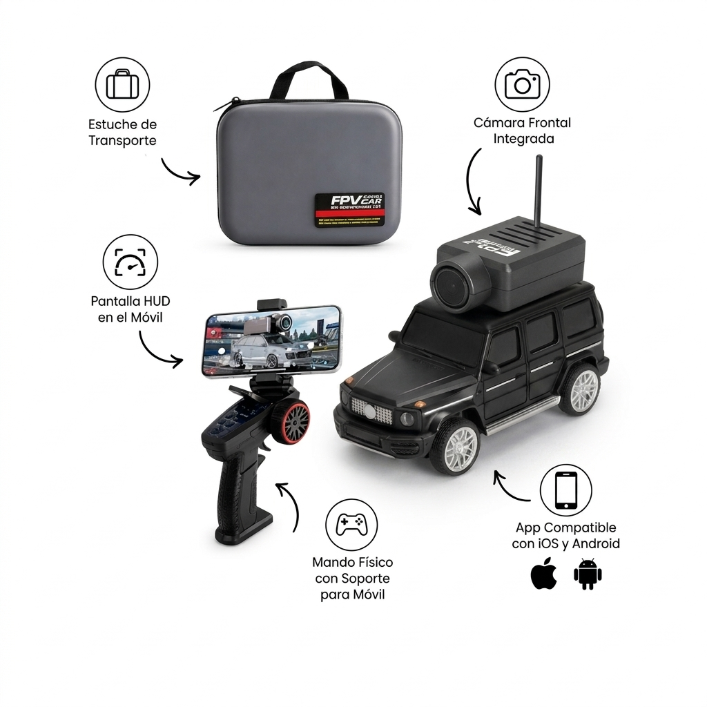 SpyCar™ — Mini Auto RC con Cámara